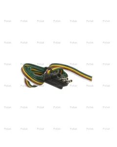 Pollak 12-424 | 4-Way Flat Male Trailer Wiring Harness – 48” Lead